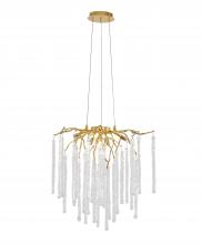 Bethel International Canada CN07C23G - Chandelier Aluminum & Glass