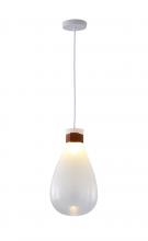 Bethel International Canada DLS30P10W - Pendant Metal & Glass