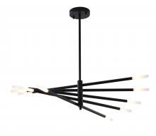 Bethel International Canada DU161C30BK - Chandelier Iron & Glass