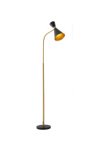 Bethel International Canada DU176F62BK - Black and Gold Floor Lamp