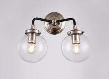 Bethel International Canada DU95 - Wall Sconce Polished Nickel & Black