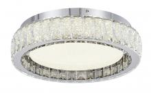 Bethel International Canada FT107FM16CH - LED Flush Mount Stainless Steel & Crystal