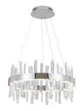 Bethel International Canada FT70C24CR - LED Chandelier  Stainless Steel & Crystal