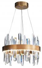 Bethel International Canada FT70C24G - LED Chandelier Stainless Steel & Crystal