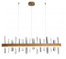 Bethel International Canada FT72C47G - LED Chandelier Stainless Steel & Crystal