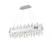 Bethel International Canada FT74C40CR - LED Chandelier  Stainless Steel & Crystal
