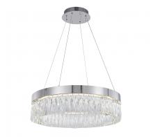 Bethel International Canada FT94C24CH - LED Chandelier Stainless Steel & Crystal