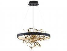 Bethel International Canada GL351C24B-2 - LED Chandelier Sand Black