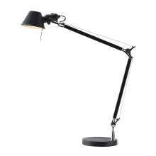 Bethel International Canada HL01 - 1-Light black iron table lamp with a black metal shade