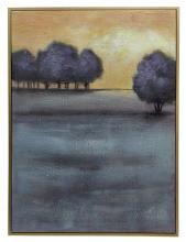 Bethel International Canada JA07KM3648G - Art Painting Blue & Bronze