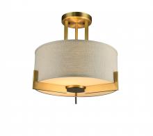 Bethel International Canada KE2020/DR7 - Flush Mount Antique Brass