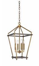 Bethel International Canada LA23C12CO - Chandelier Antique Brass & Black