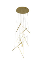 Bethel International Canada LTY02C24BR - Brass LED Chandelier