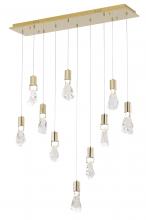 Bethel International Canada MAT09C40G - Chandelier  Stainless Steel & Crystal