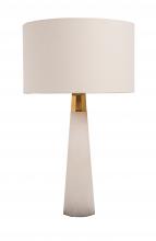 Bethel International Canada MTL06PQ-GD - Table Lamp White & Gold