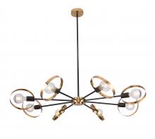Bethel International Canada TR74C43BR - Chandelier Black & Brushed Brass