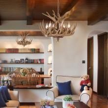 Bethel International Canada YA27C31BR - Antler Pendant Natural Horn