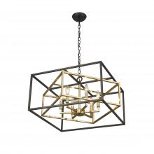 Bethel International Canada YS218C22BG - Chandelier Black and Gold
