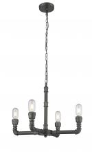 Bethel International Canada YS8085-4 - Chandelier charcoal Black