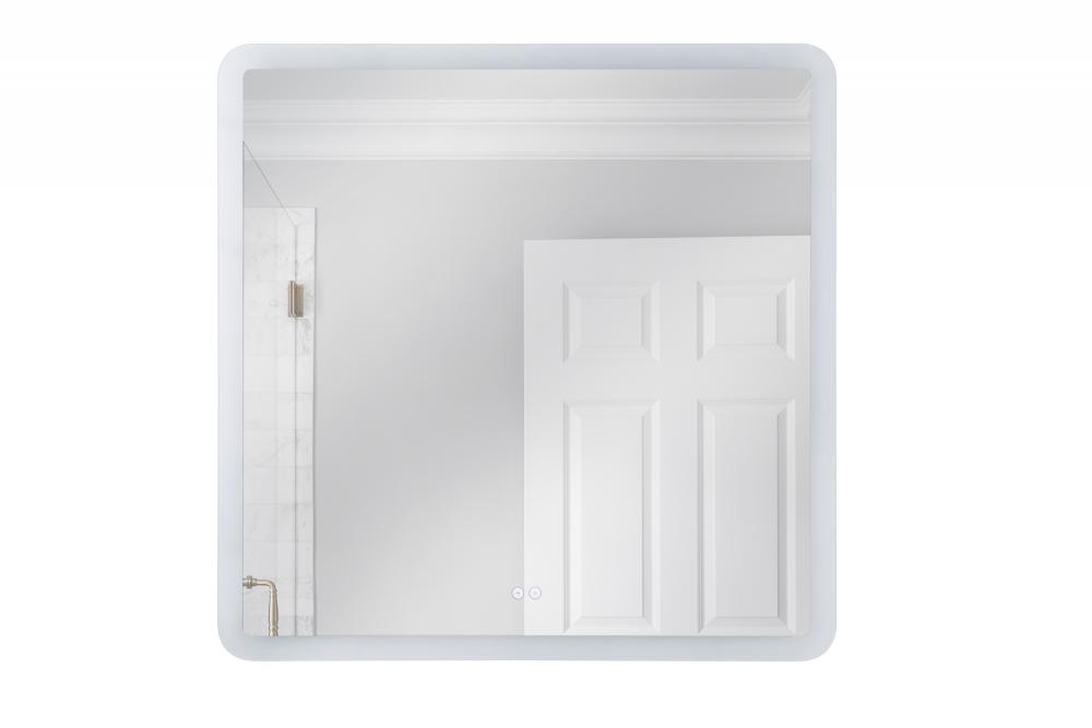 36&#34; x 36&#34; Square Back Lit LED Mirror (Chassis), Defogger & Dimmer, 3000-5000K