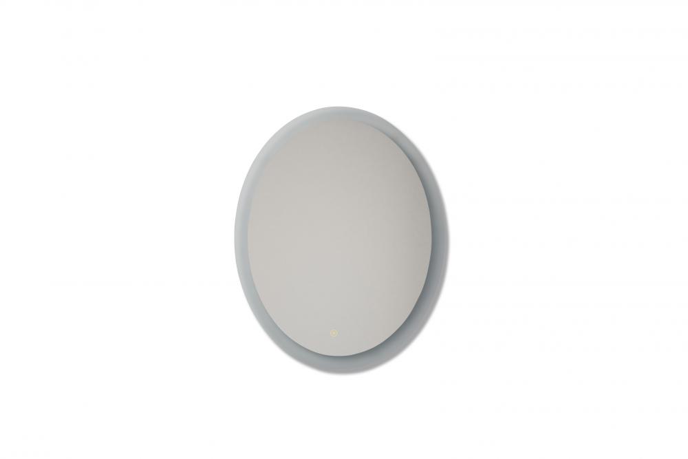 30â€ x 24â€ x 1.8â€ Oval Back Lit LED Mirror, Defogger & Dimmer, 3000K/4000K/5000K