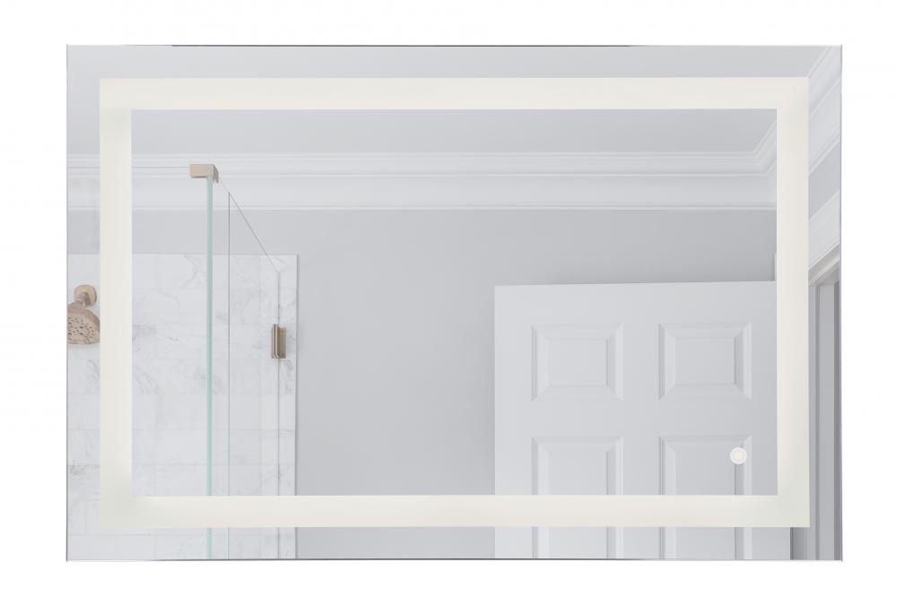 48" x 32" Front Lit LED Mirror, Defogger & Dimmer, 3000K