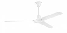 Craftmade UT56WW3MR - Utility 56" 3-Blade Ceiling Fan in White w/ White Blades; Not Light Kit Adaptable