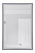 Craftmade MIR113-FB - 24" x 36" Black Frame Front Lit LED Mirror, Defogger & Dimmer, 3000K/4000K/5000K