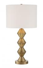 Craftmade 86244 - 1 Light Plated Metal Base Table Lamp in Antique Brass