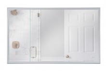Craftmade MIR6002RT-BNK3C - 60" x 36" Rectangle Brushed Polished Nickel Framed Back Lit LED Mirror, Defogger & Dimmer