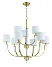 Craftmade 58229-SB - Fortuna 9 Light Chandelier in Satin Brass