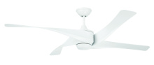 Craftmade VNN58W4 - Venn 58" 4-Blade Indoor/Outdoor (Damp) Ceiling Fan in White w/ White Blades