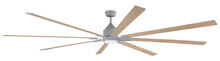 Craftmade FLE100AGV8 - Fleming 100" 8-Blade Indoor/Outdoor (Damp) Ceiling Fan in Aged Galvanized w/ Driftwood Blades