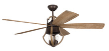 Craftmade WIN56ABZWP5 - Winton 56" 5-Blade Ceiling Fan in Aged Bronze Brushed w/ Weathered Pine Blades