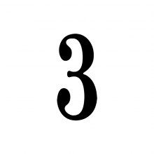 SNOC Canadian 85903 - Vintage - Numbers for Vintage - Address Plaque - 85903