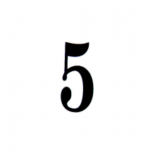 SNOC Canadian 85905 - Vintage - Numbers for Vintage - Address Plaque - 85905