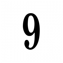 SNOC Canadian 85909 - Vintage - Numbers for Vintage - Address Plaque - 85909