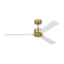 Visual Comfort & Co. Fan Collection 3RZR52BBS - Rozzen 52 Ceiling Fan in Burnished Brass with Matte White Blades